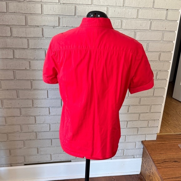 Vintage Polo by Ralph Lauren Red Women's Blouse size L good used condition - Picture 3 of 3
